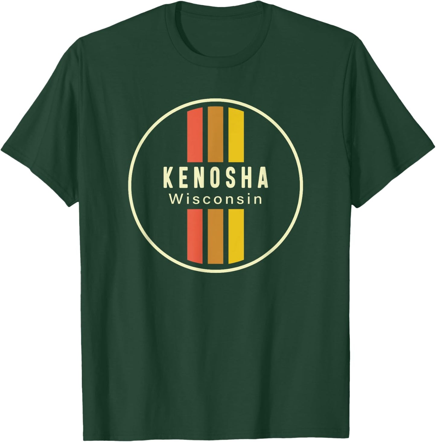 Retro Kenosha Wisconsin T-Shirt - T-Shirt | Forest