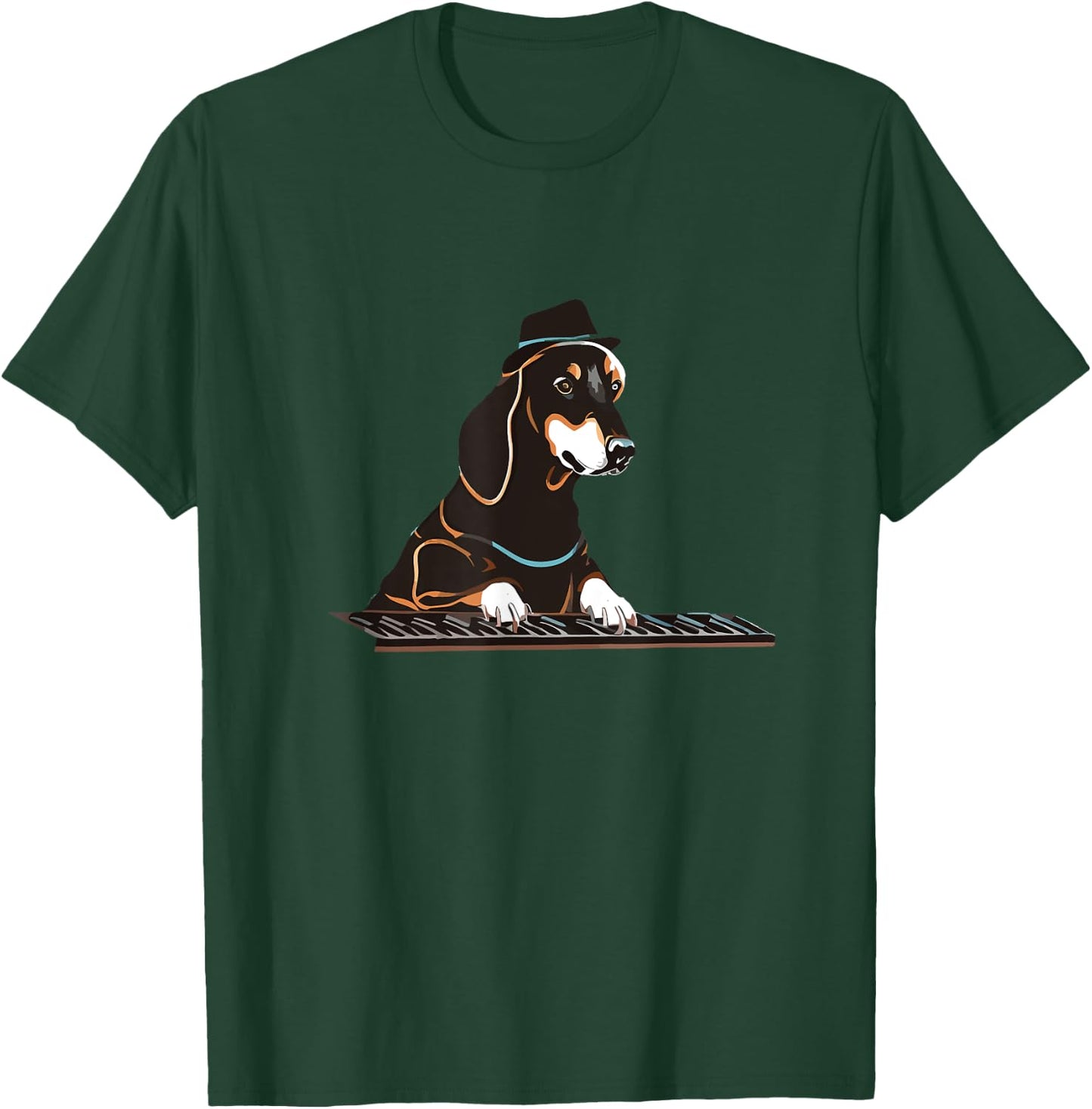 Swag The Keyboard Dog T-Shirt - T-Shirt | Forest