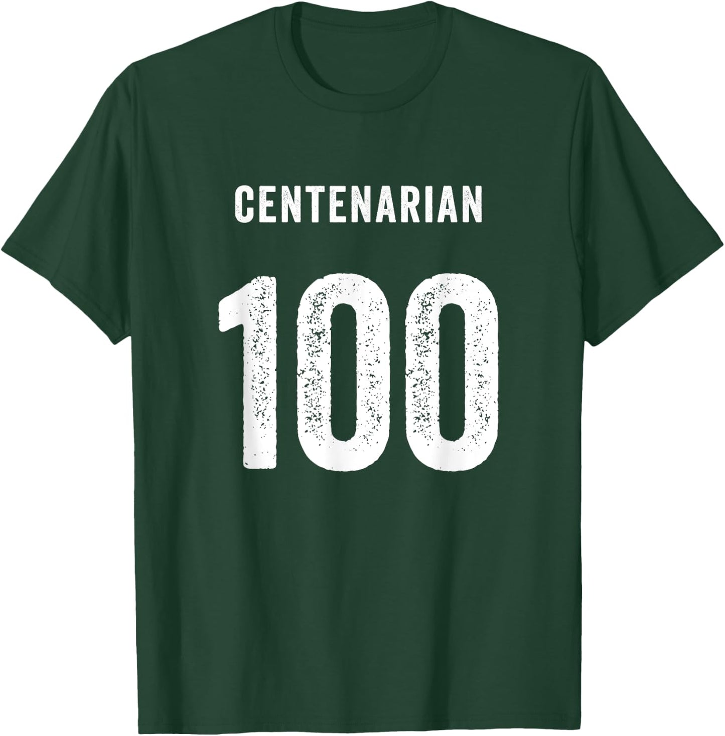 Centenarian 100 Years Of Being Awesome Happy 100th Birthday T-Shirt - T-Shirt | Forest