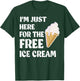 I'm Just Here For The Free Ice Cream Funny Cruise 2023 Women Girls Kids T-Shirt - T-Shirt | Forest