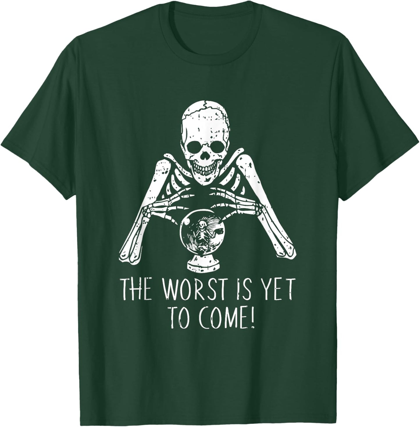 Fortune Teller Halloween Costume Funny Skull Skeleton T-Shirt - T-Shirt | Forest