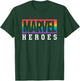 Marvel Pride Flag Rainbow Marvel Heroes Logo T-Shirt - T-Shirt | Forest