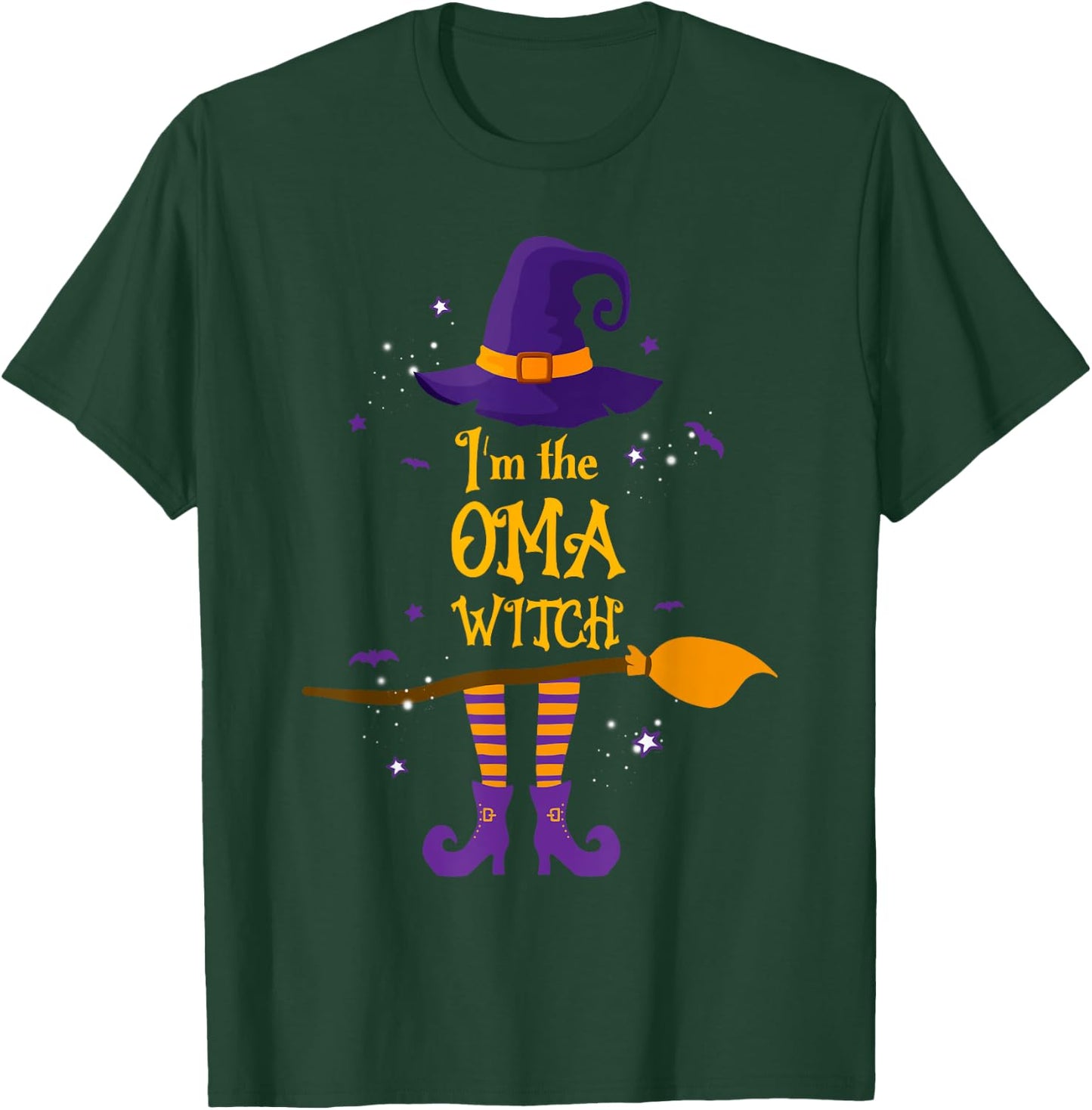 I'm The Oma Witch Costume Halloween Matching Family T-Shirt - T-Shirt | Forest