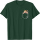 Pet Lizard Pocket Pangea Crested Gecko Lover T-Shirt - T-Shirt | Forest