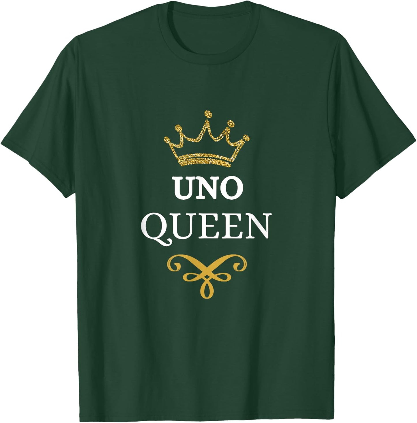 Funny Uno Queen Fan Fun Winning Card Games T-Shirt - T-Shirt | Forest