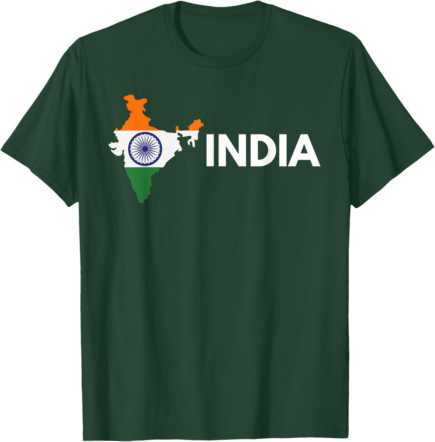 Vintage India Flag Indian Outdoor Trip in India T-Shirt - T-Shirt | Forest
