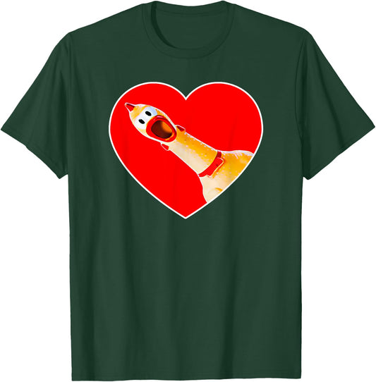 Funny Rubber Chicken Lover Practical Joke Gag Gift T-Shirt - T-Shirt | Forest