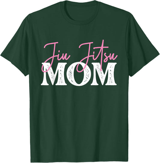 Jiu Jitsu Mom - Mothers Day Grappler Martial Arts Grappling T-Shirt - T-Shirt | Forest