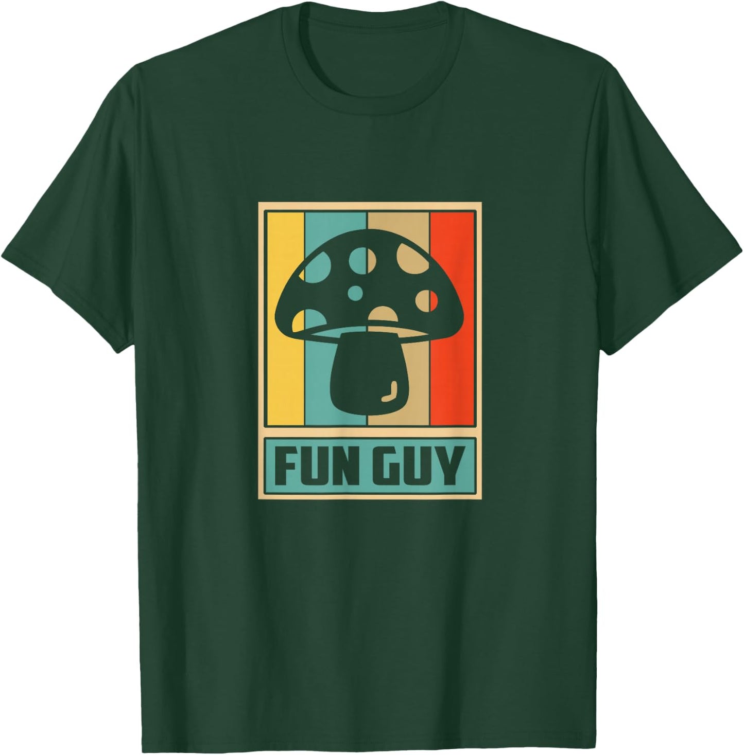 Fun Guy Mushroom design- Vintage Retro Mushroom T-Shirt - T-Shirt | Forest