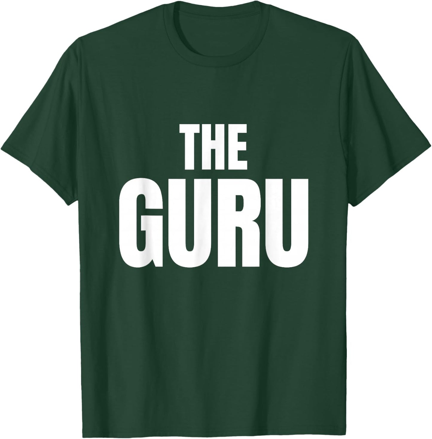 Slogans and Tokens The Guru Black -Adults -Kids Classic Fit Cotton 100% Short Sleeve Small T-Shirt - T-Shirt | Forest