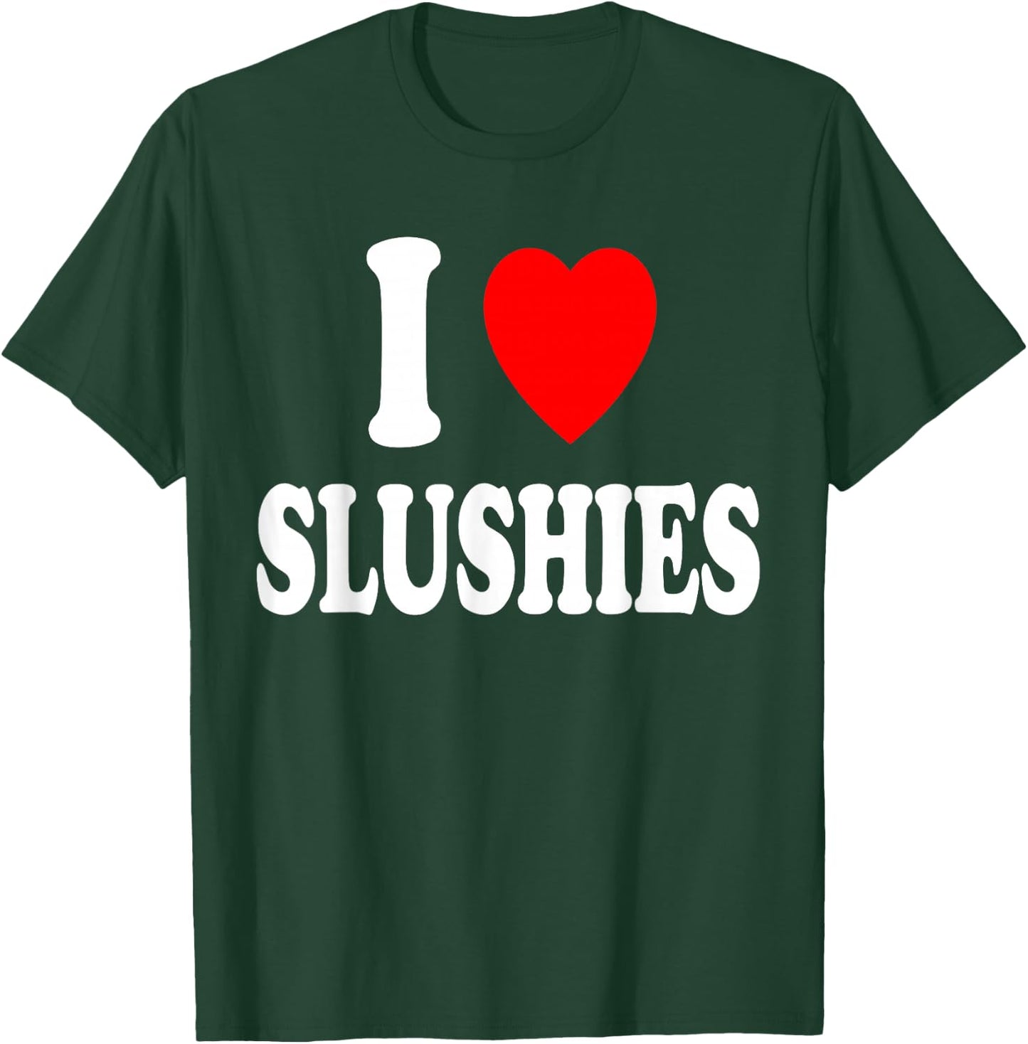 I Heart (Love) Slushies Frozen Drink Summer Refreshing Ice T-Shirt - T-Shirt | Forest