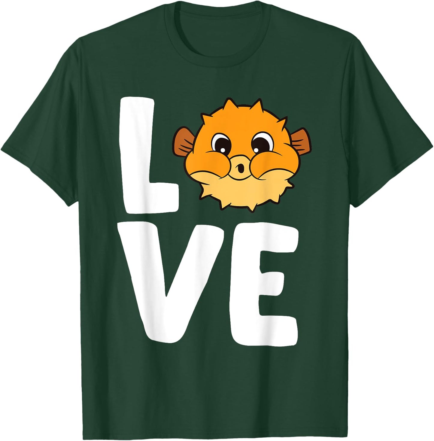 Puffer Fish Blowfish Love Pufferfish T-Shirt - T-Shirt | Forest