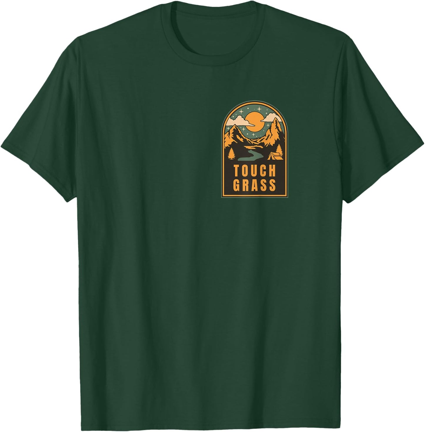 Touch Grass - Gen-Z Humorous Nature Design T-Shirt - T-Shirt | Forest