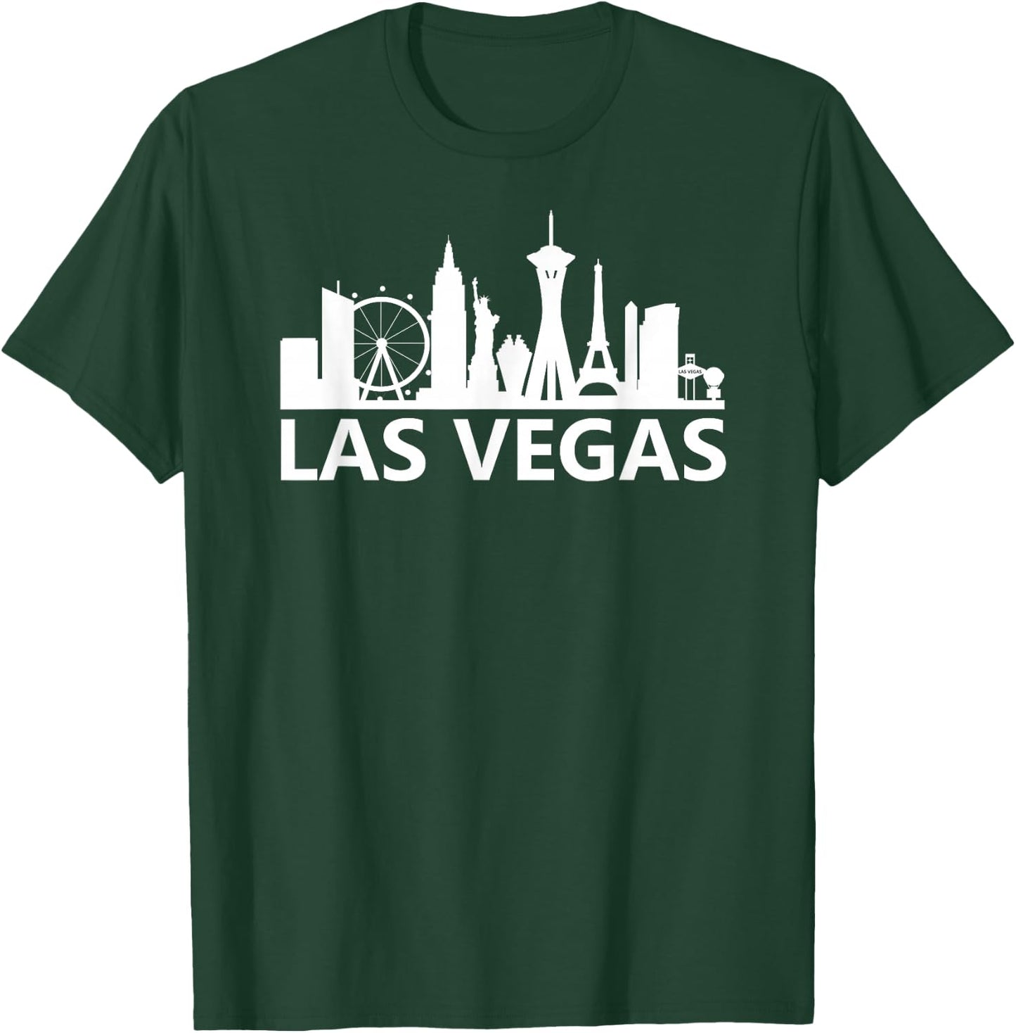 Las Vegas Skyline - Nevada - Classic T-Shirt - T-Shirt | Forest