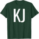 KJ Bold Font T-Shirt - T-Shirt | Forest