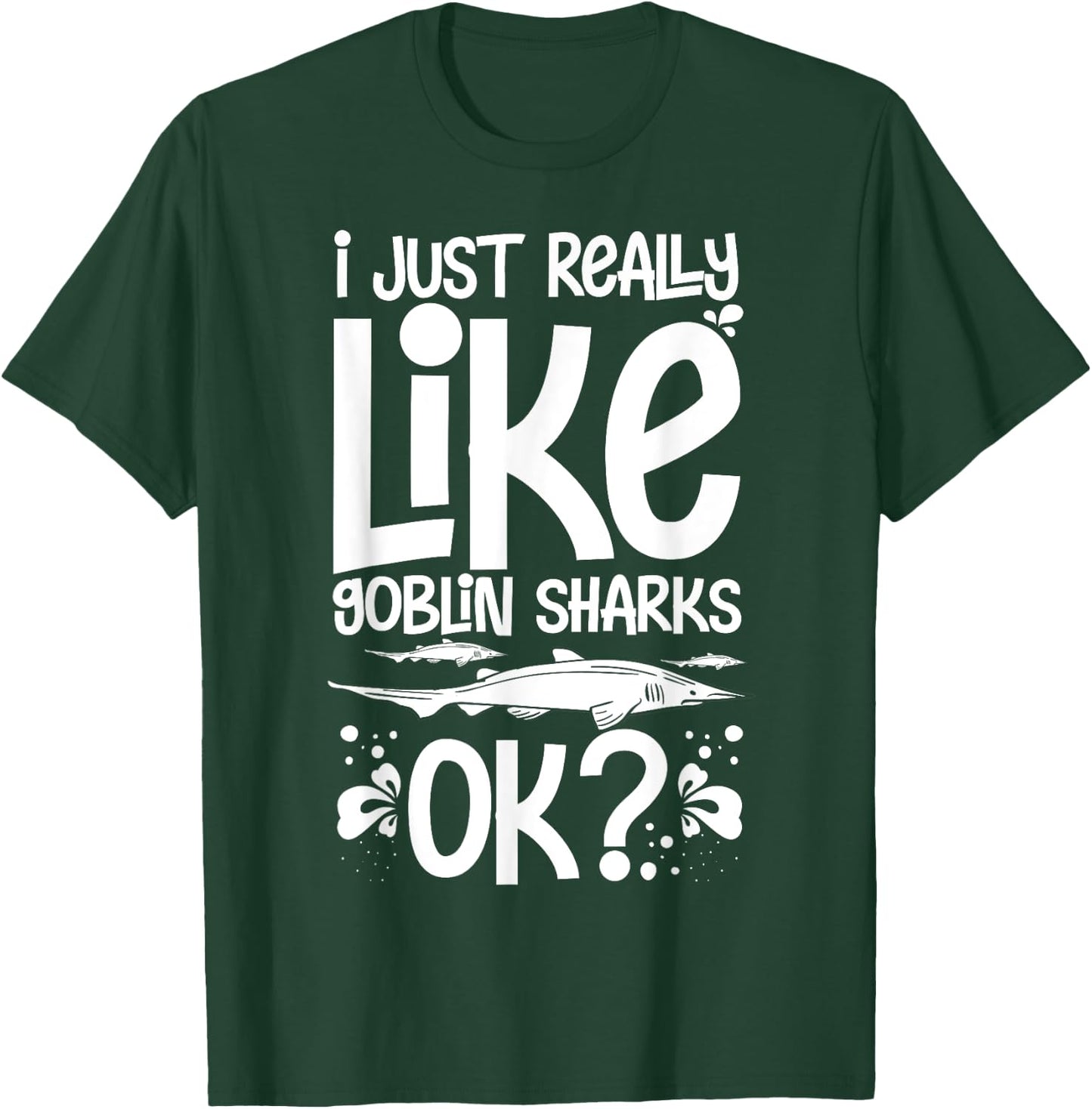 Goblin Shark Animal Tooth Funny Ocean T-Shirt - T-Shirt | Forest