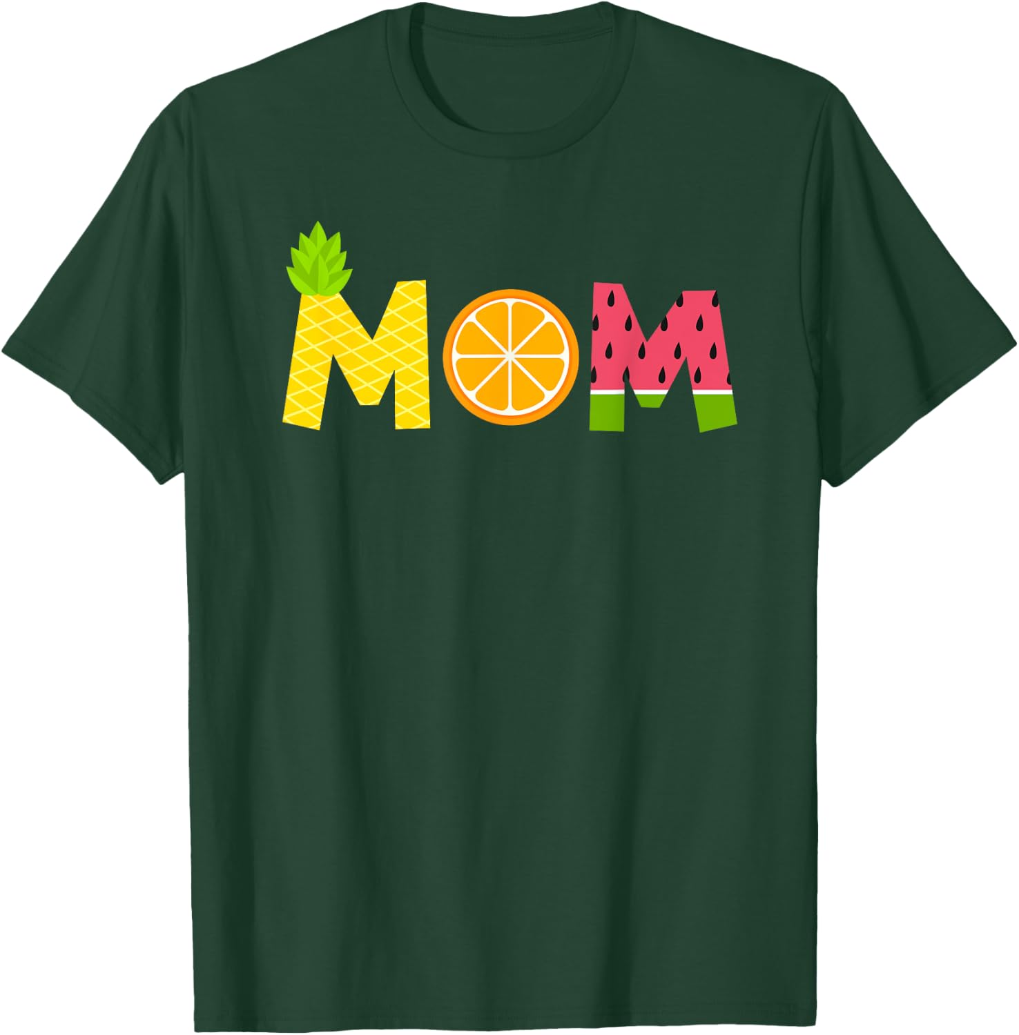 Funny Mom Fruitarian Lover Summer Mommy Fruit Slice T-Shirt - T-Shirt | Forest