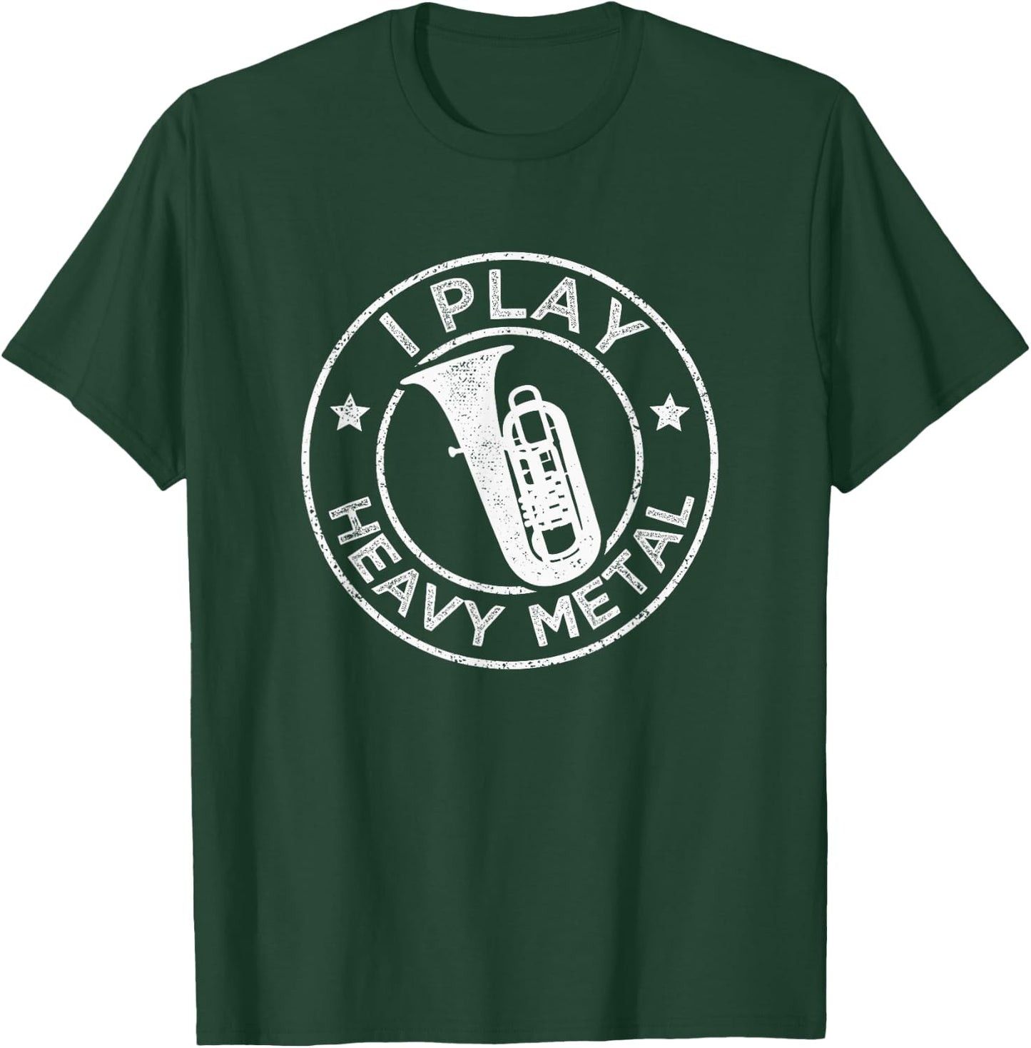 Orchestra Tubist I Play Heavy Metal Funny Tuba T-Shirt - T-Shirt | Forest