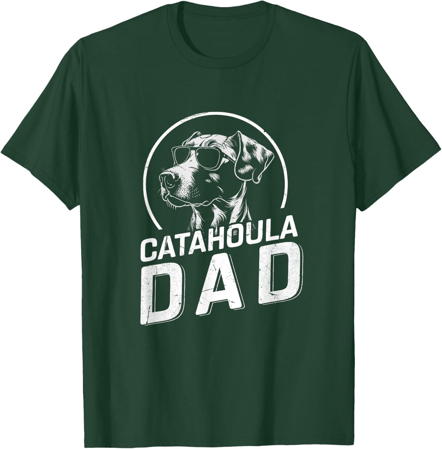 Catahoula Dad Dog Owner Gifts Men Funny Dog Dad Father's Day T-Shirt - T-Shirt | Forest