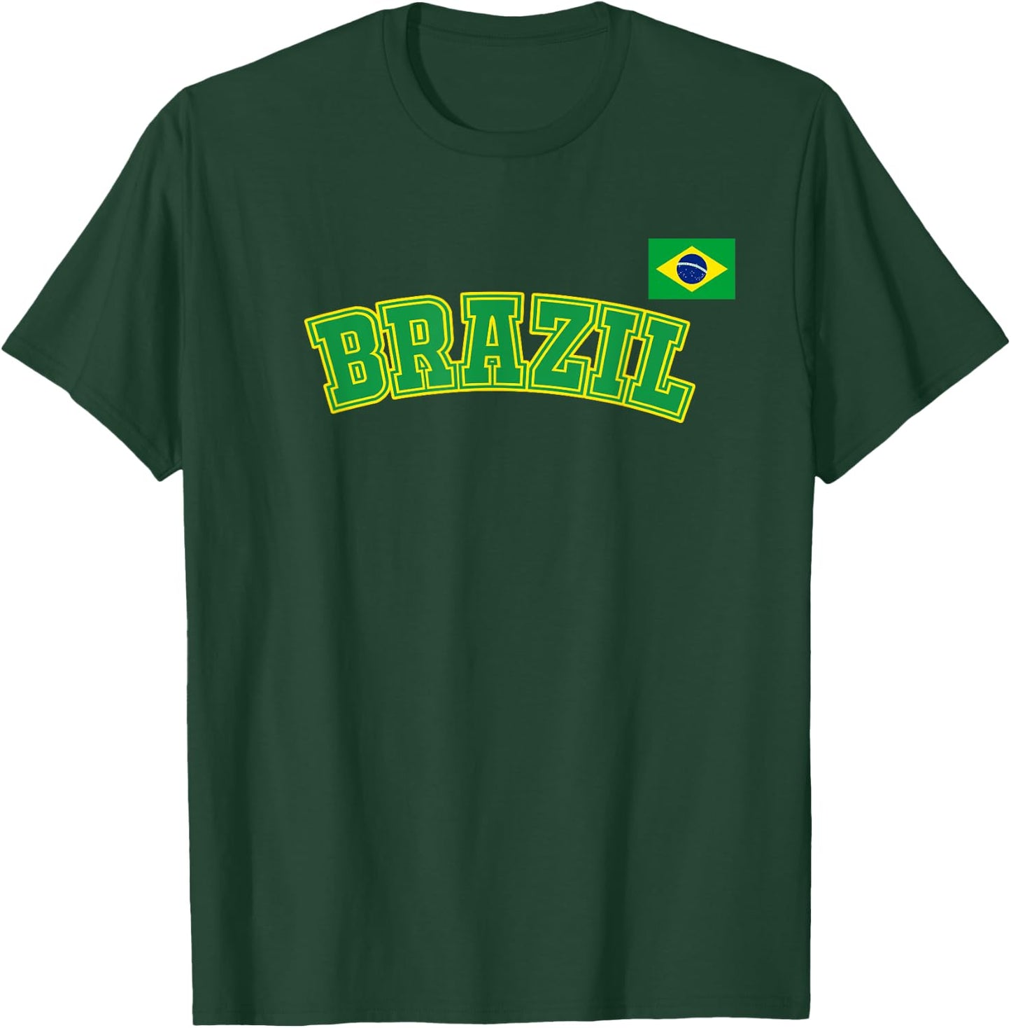Brazil T Shirt Women Men Kids Brasil Brazilian Flag T-Shirt - T-Shirt | Forest