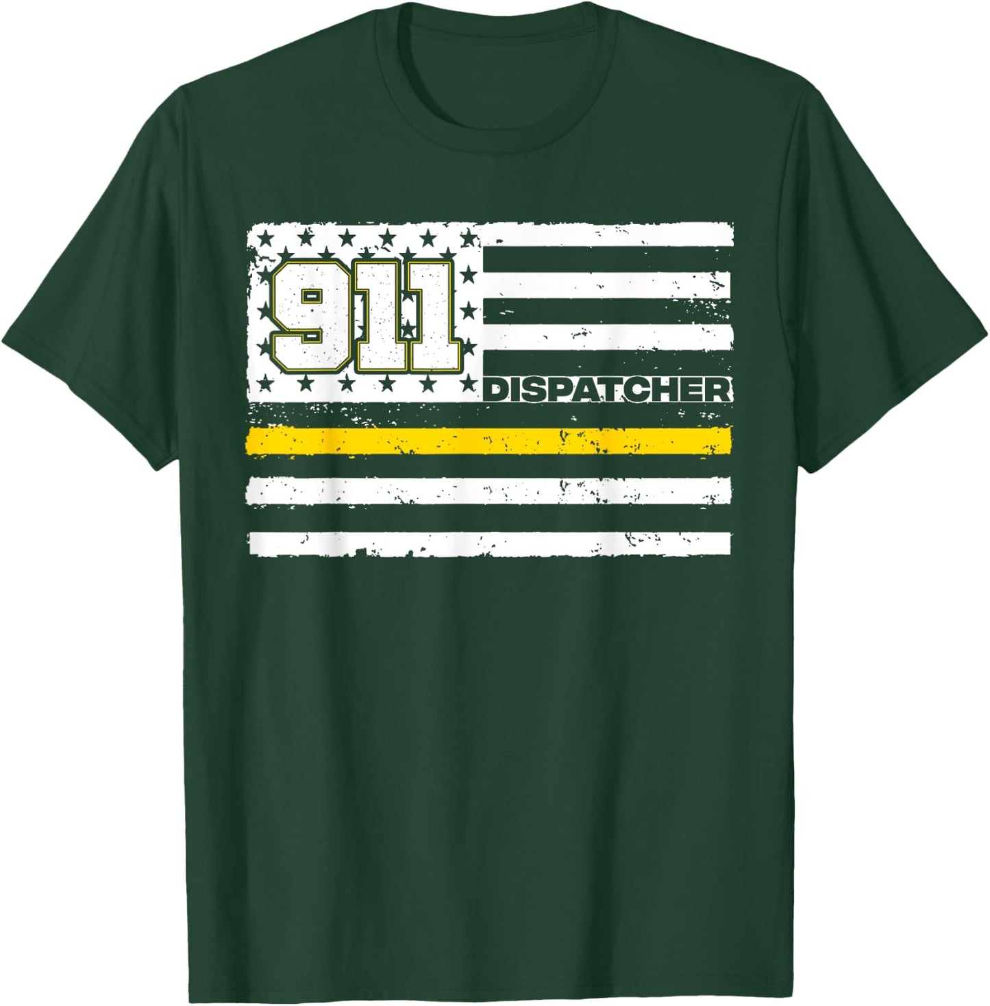 Funny 911 Dispatcher Art Men Women Dispatcher Appreciation T-Shirt - T-Shirt | Forest