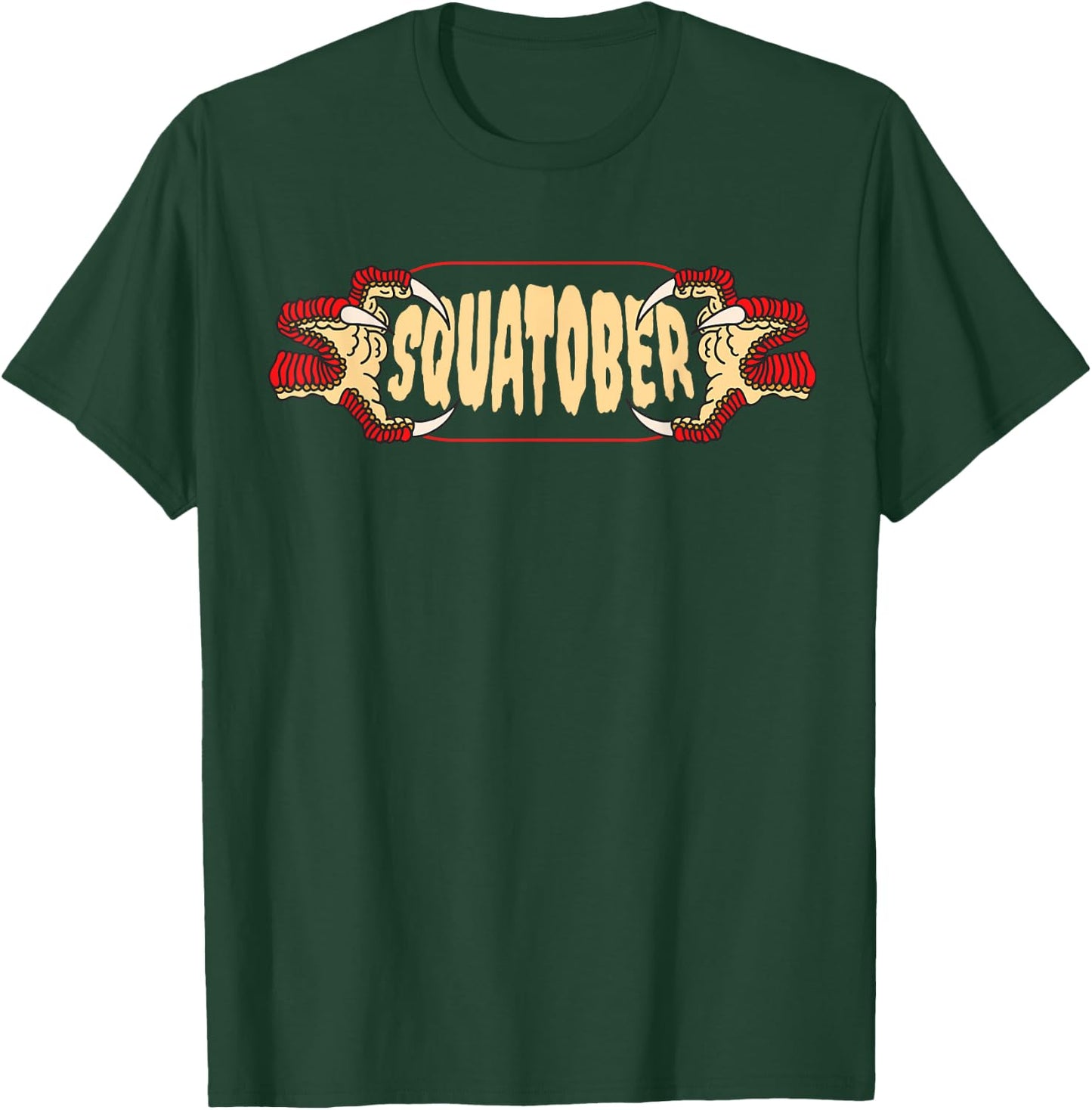 Squatober October Squat Challenge Month T-Shirt - T-Shirt | Forest