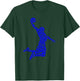 Basketball Player Typography Word Art T-Shirt - T-Shirt | Forest