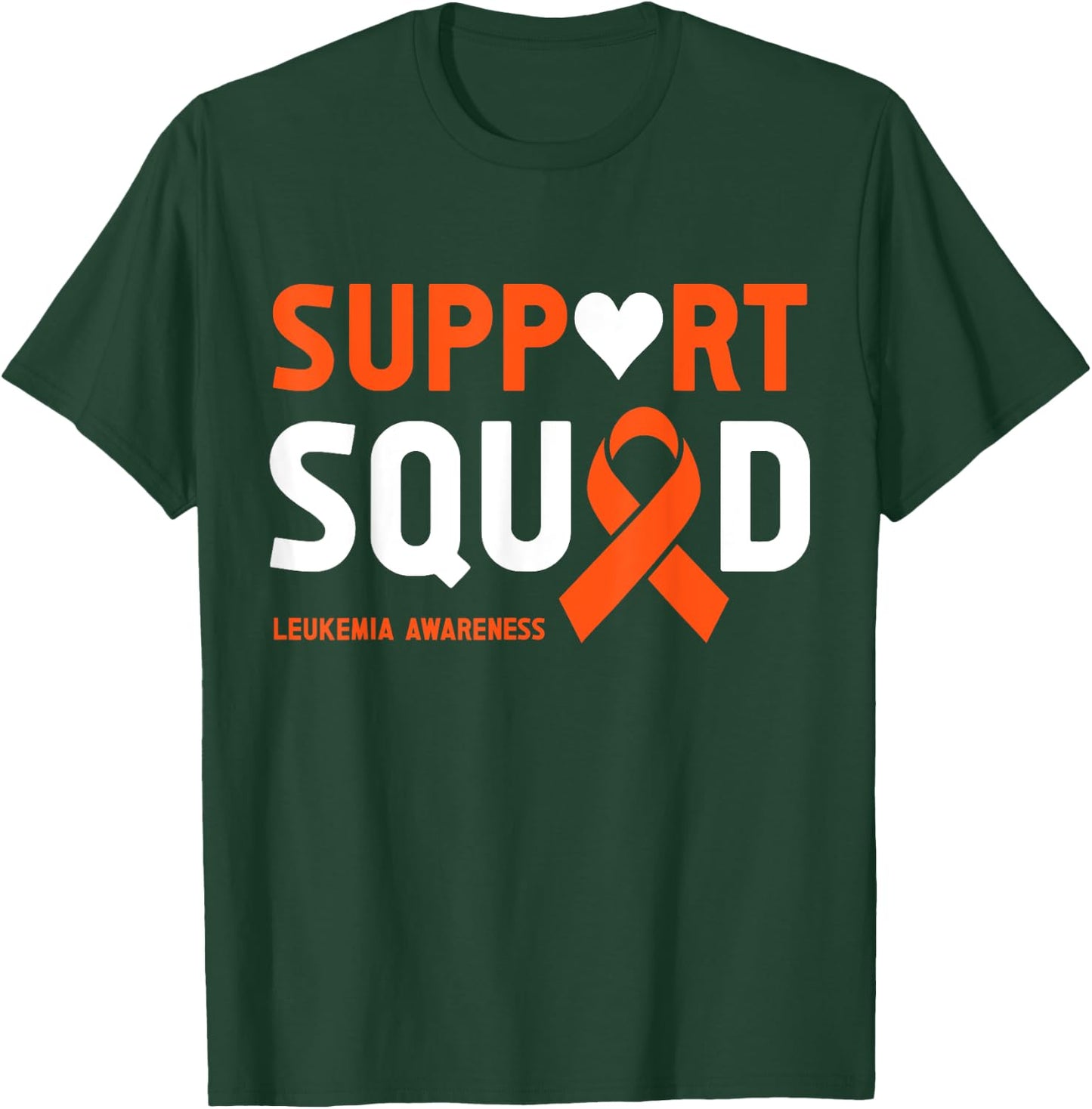 Support Squad Leukemia Awareness T-Shirt - T-Shirt | Forest