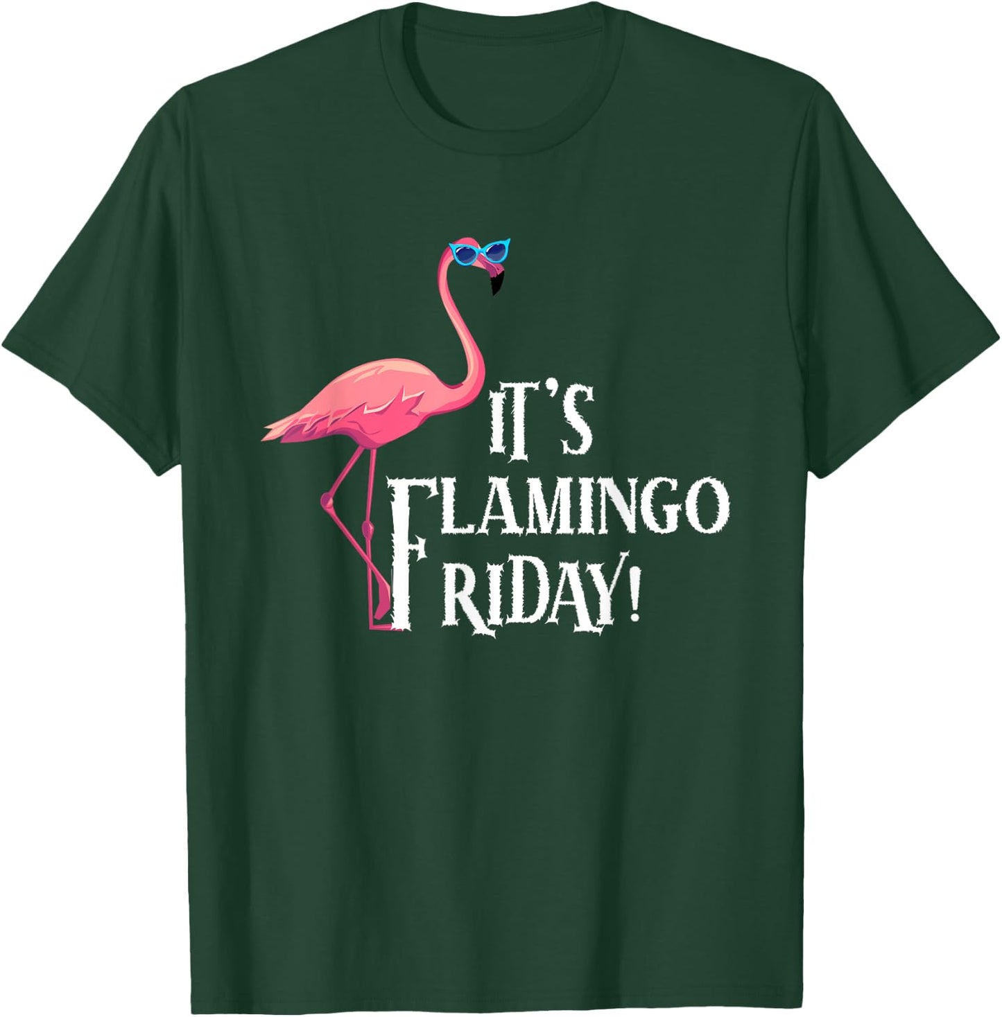 It’s Flamingo Friday Birds Wearing Glasses Bird Lover T-Shirt - T-Shirt | Forest