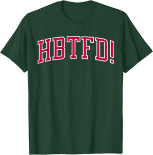 Football, USA HBTFD! Football - Men's Adults Black Short Sleeve Modern Football - Small T-Shirt - T-Shirt | Forest
