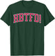 Football, USA HBTFD! Football - Men's Adults Black Short Sleeve Modern Football - Small T-Shirt - T-Shirt | Forest