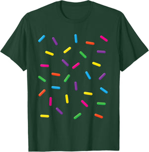 Funny Ice Cream Rainbow Sprinkles Jimmies Halloween Costume Women Kids T-Shirt - T-Shirt | Forest