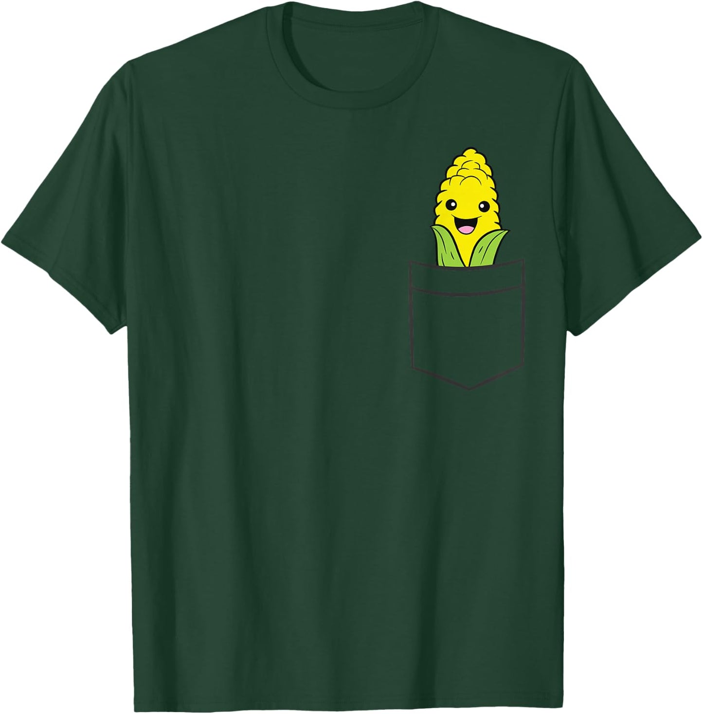 Sweet Corn In The Pocket Vegetable Cute Corn T-Shirt - T-Shirt | Forest
