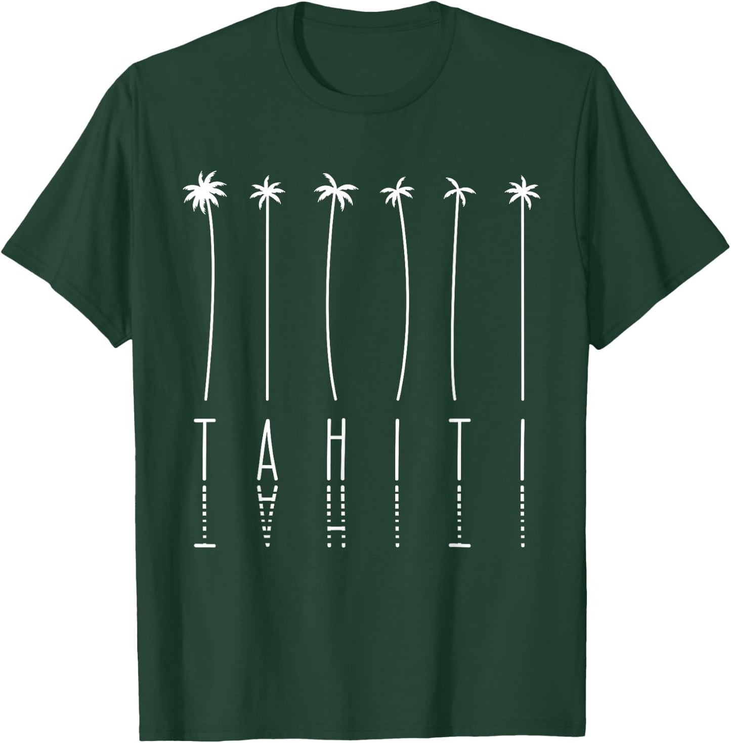 Palm Tree Vacation - Island Tahiti T-Shirt - T-Shirt | Forest