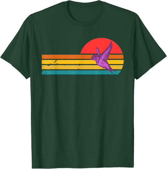Purple Martin Bird Vintage Retro 80s Purple Martin T-Shirt - T-Shirt | Forest