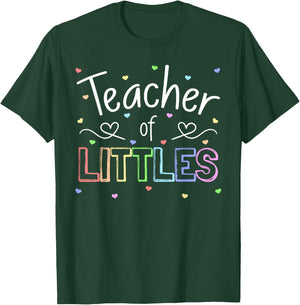 Teacher of Littles Daycare Pre-k Kindergarten Teacher T-Shirt - T-Shirt | Forest