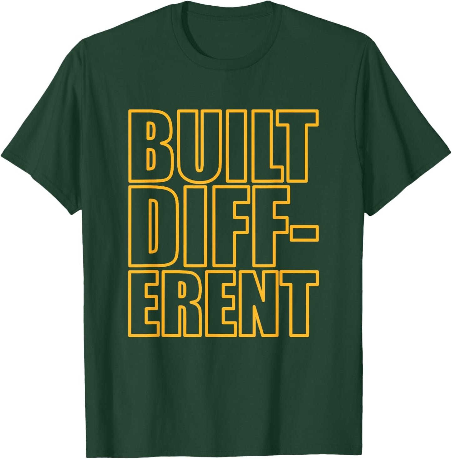 Concrete And Luxury Built Different Laser Orange T-Shirt - T-Shirt | Forest