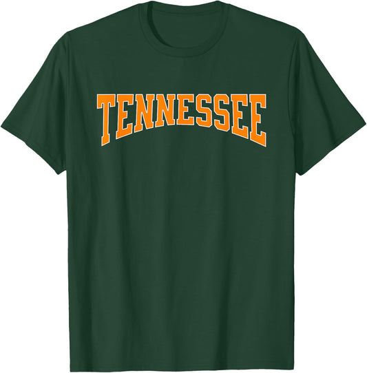 Men's Women's Kids Throwback Classic TN Orange Tennessee T-Shirt - T-Shirt | Forest