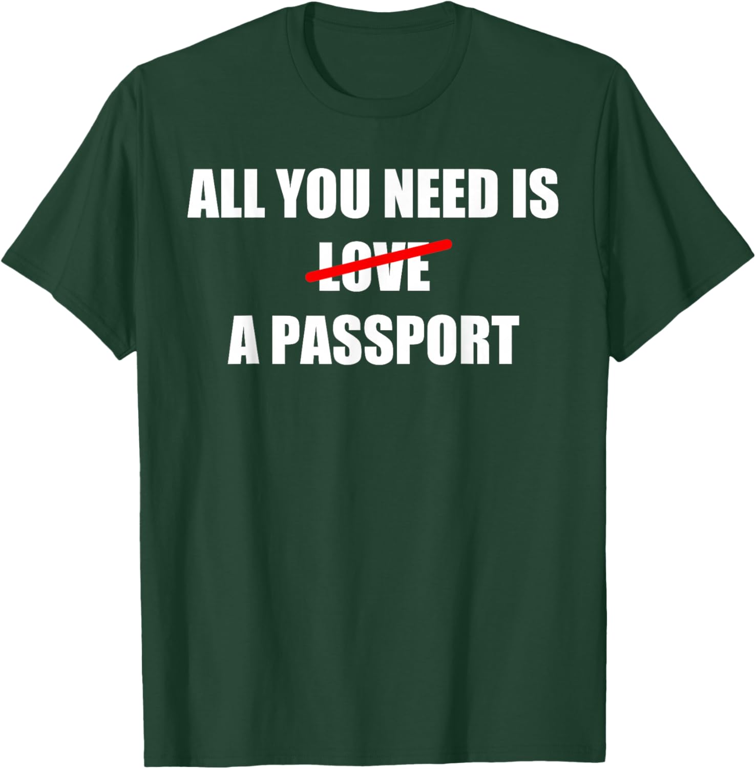 All You Need Is A Passport Travel T-Shirt - T-Shirt | Forest