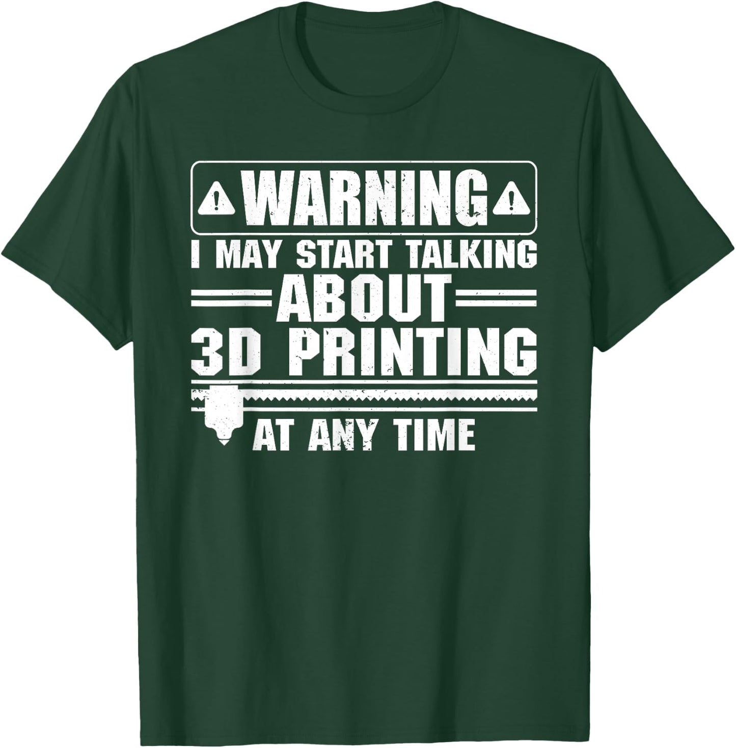 Funny 3D Printer Art Women 3D Printing Worker Lover T-Shirt - T-Shirt | Forest