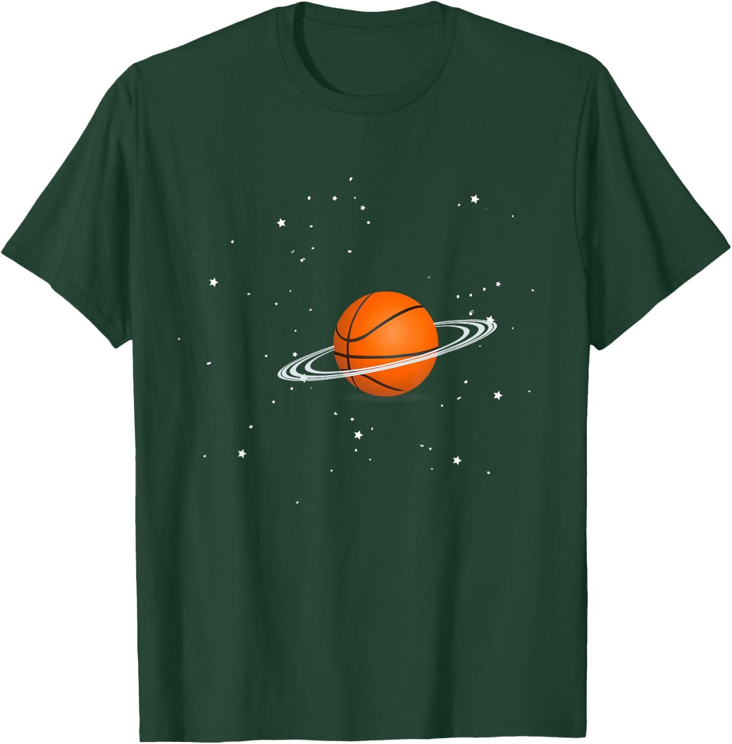 Basketball lovers basketball player space funny T-Shirt - T-Shirt | Forest