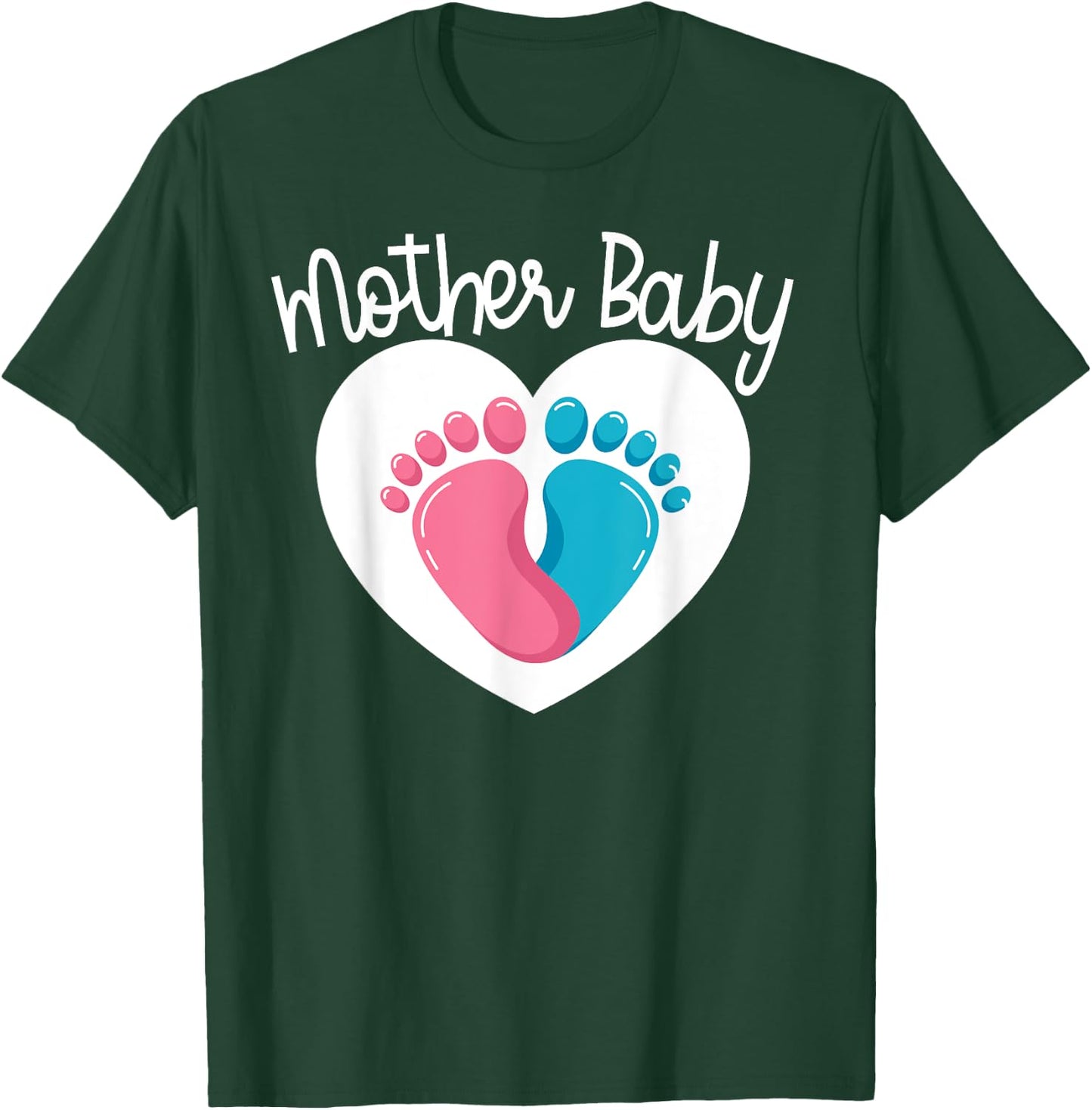 Mother Baby Nurse Appreciation Postpartum Team Nursing Squad T-Shirt - T-Shirt | Forest