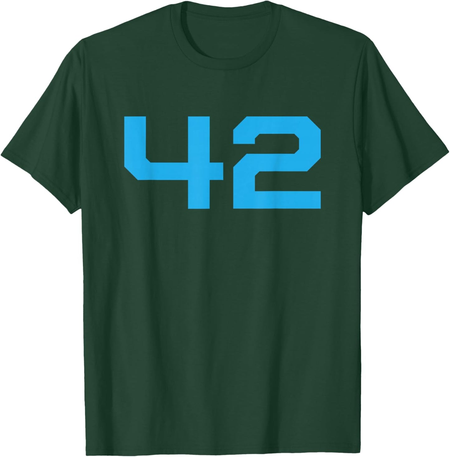 Number #42 Sports Jersey Sky Blue Lucky Number T-Shirt - T-Shirt | Forest