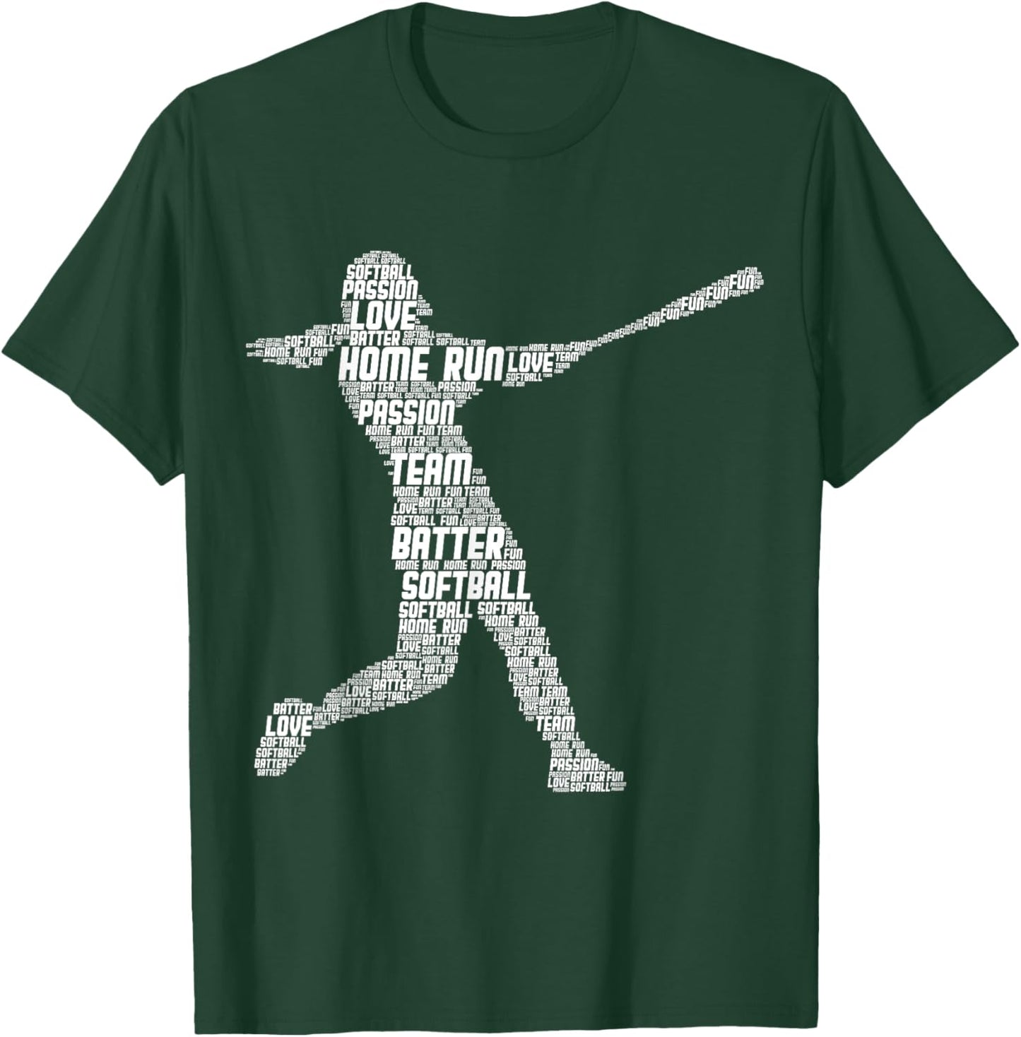 Softball Girl Kids T-Shirt - T-Shirt | Forest