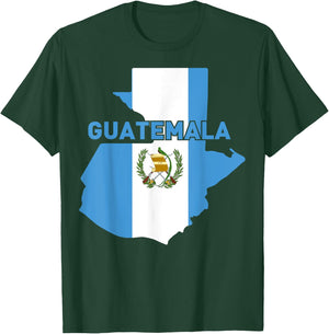 Proud Family and Patriotic Flag of Country Guatemala T-Shirt - T-Shirt | Forest