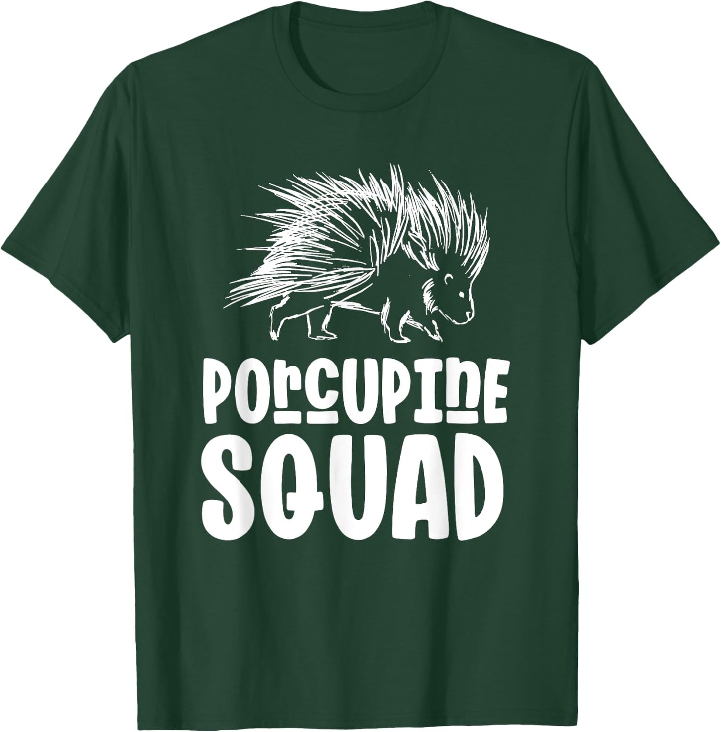 Porcupine Squad Humor Cute Animal Porcupines T-Shirt - T-Shirt | Forest