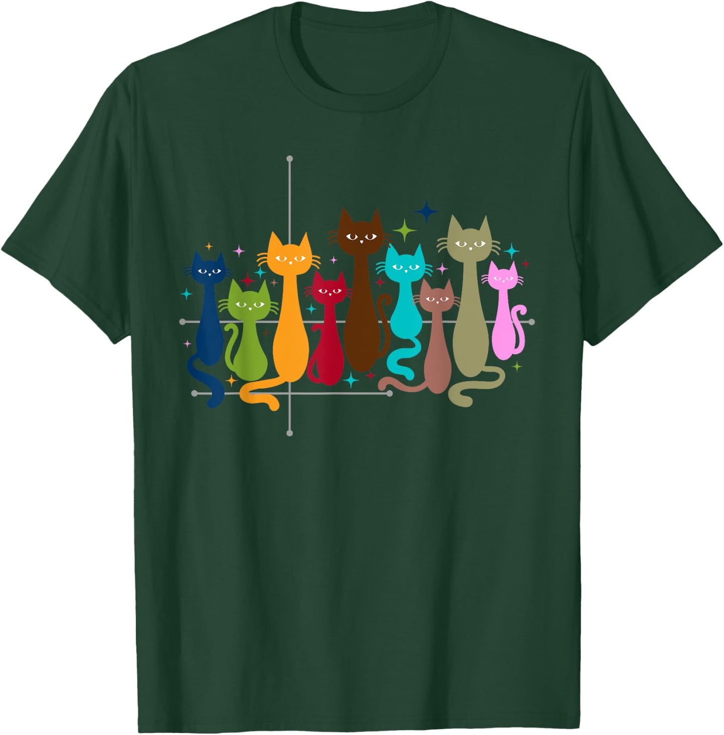 Classic Art Kitten Lover Vintage Artwork Cute Cat T-Shirt - T-Shirt | Forest