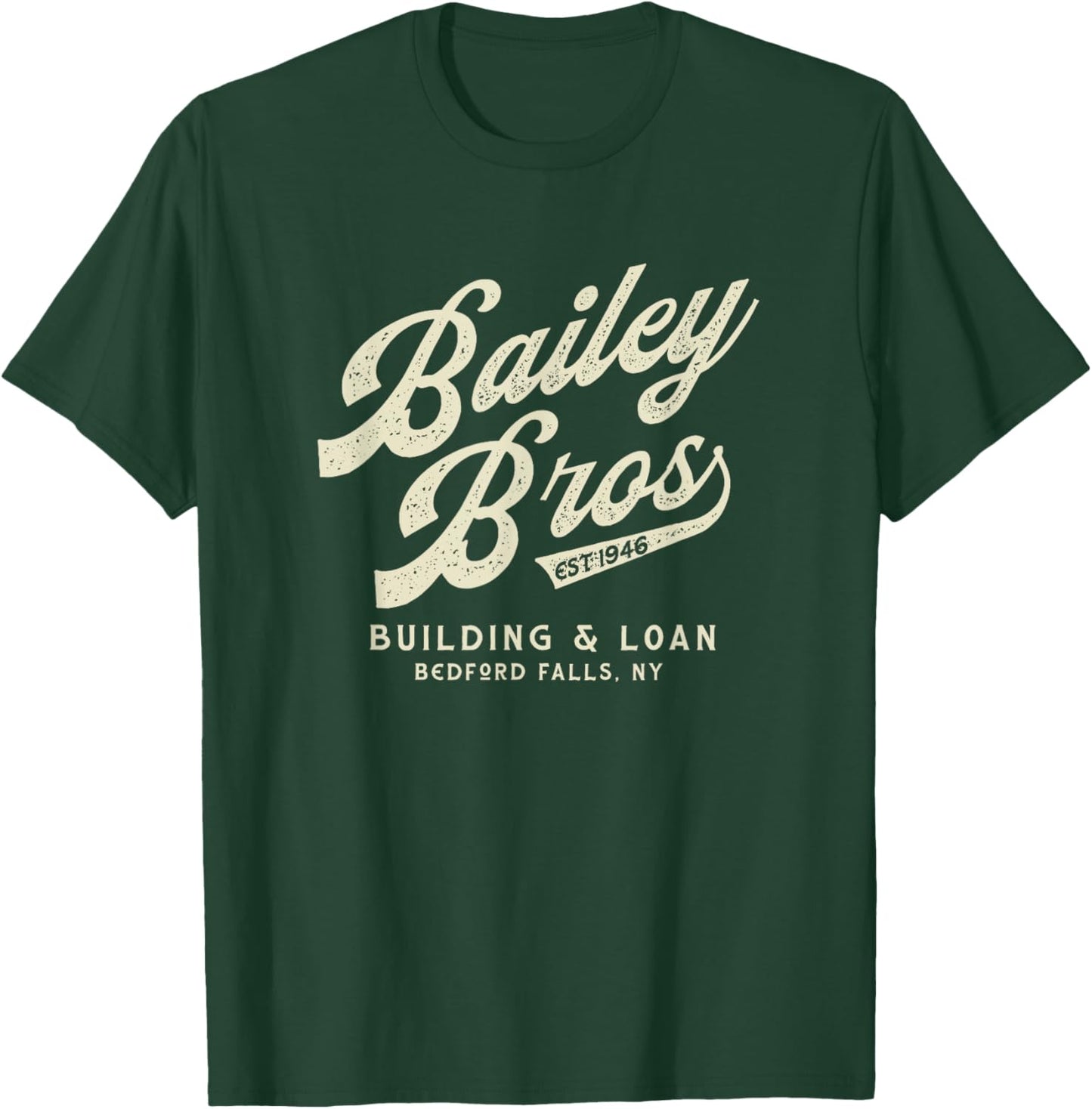 Christmas, Bailey Brothers Building & Loan. Holiday movie T-Shirt - T-Shirt | Forest