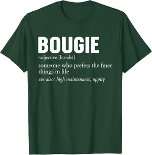 Bougie Definition Funny Apparel Men Women T-Shirt - T-Shirt | Forest