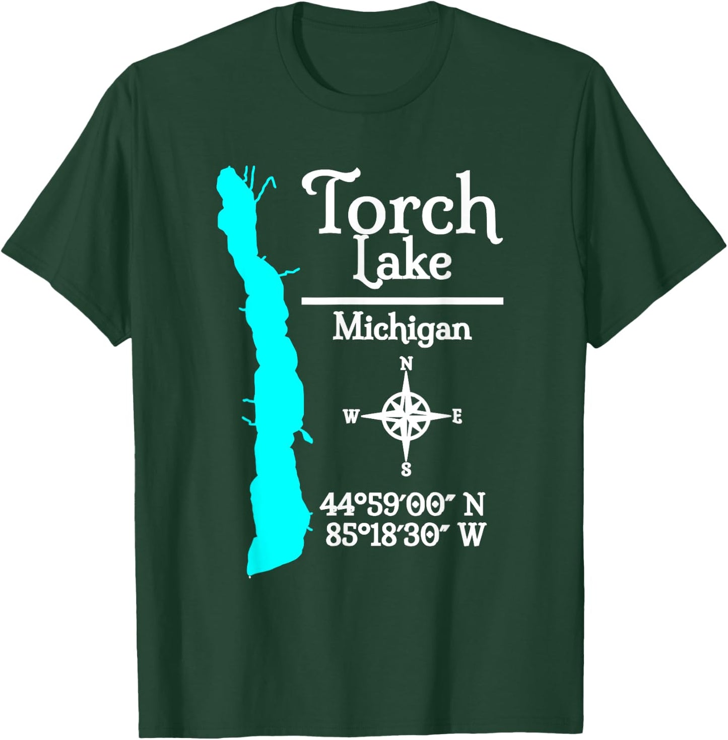 Torch Lake, Michigan T-Shirt - T-Shirt | Forest